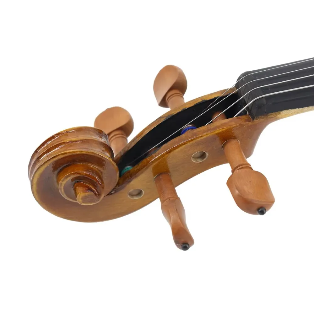 Full Size Violin 4/4 3/4 1/2 1/4 1/8 Finished Spruce Flame Maple Violin Mahogany Nail Full Parts Classy