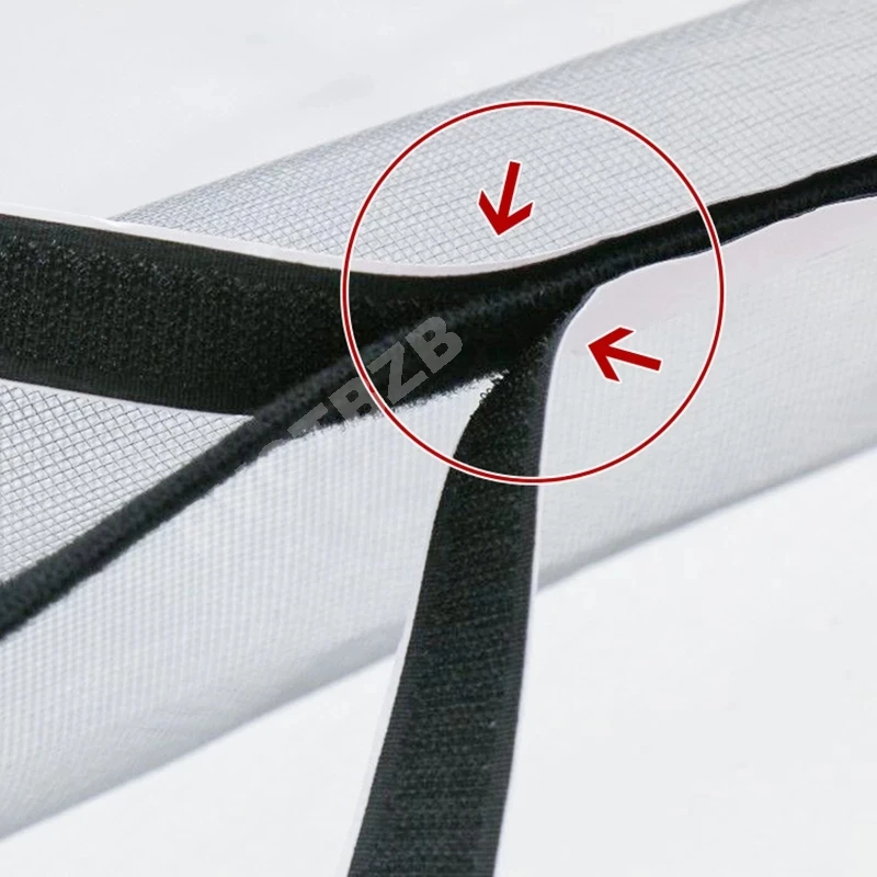 Summer Window Mosquito Nets Indoor Fly-proof Can Be Customized Gray Mesh Black  Detachable Invisible Anti-mosquito Screen