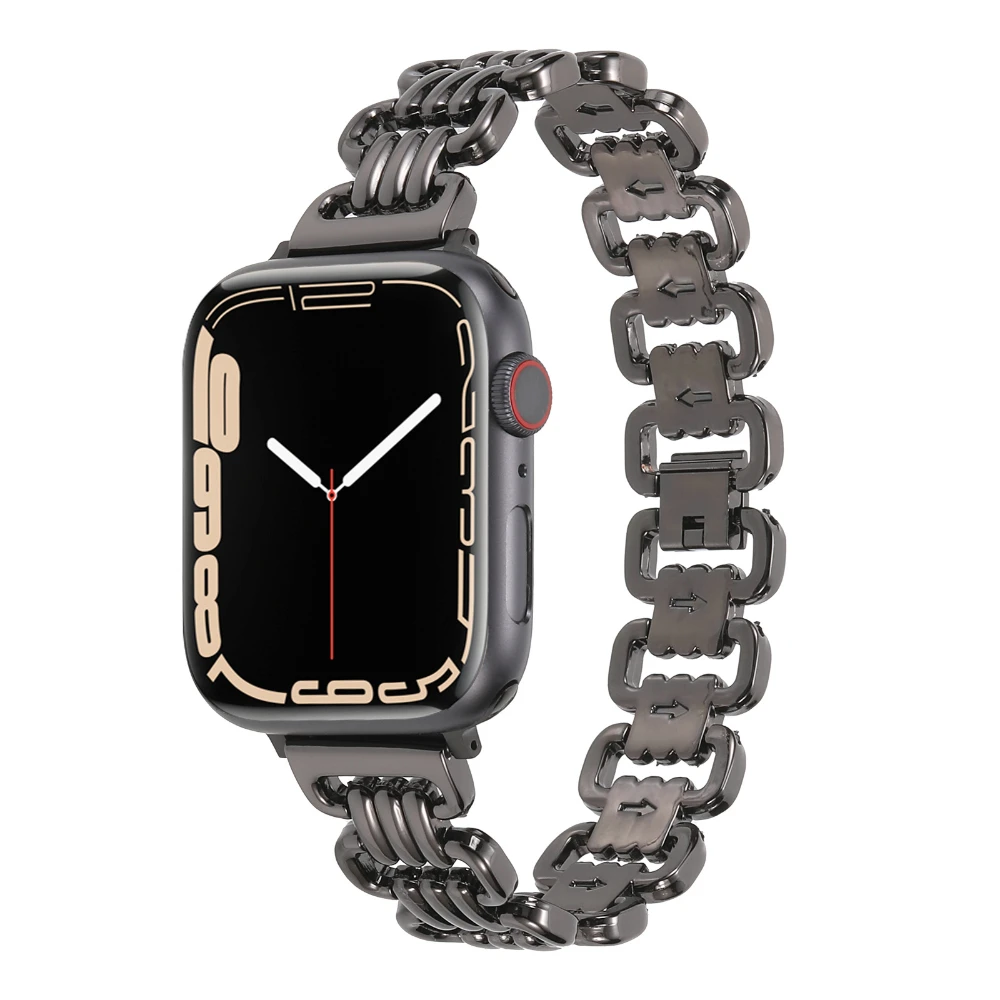 Stainless Steel band For Apple Watch 49mm 45mm 41mm 44mm 40mm 42mm U-shaped Metal strap for iWatch series Ultra 87 6 5 4 SE belt