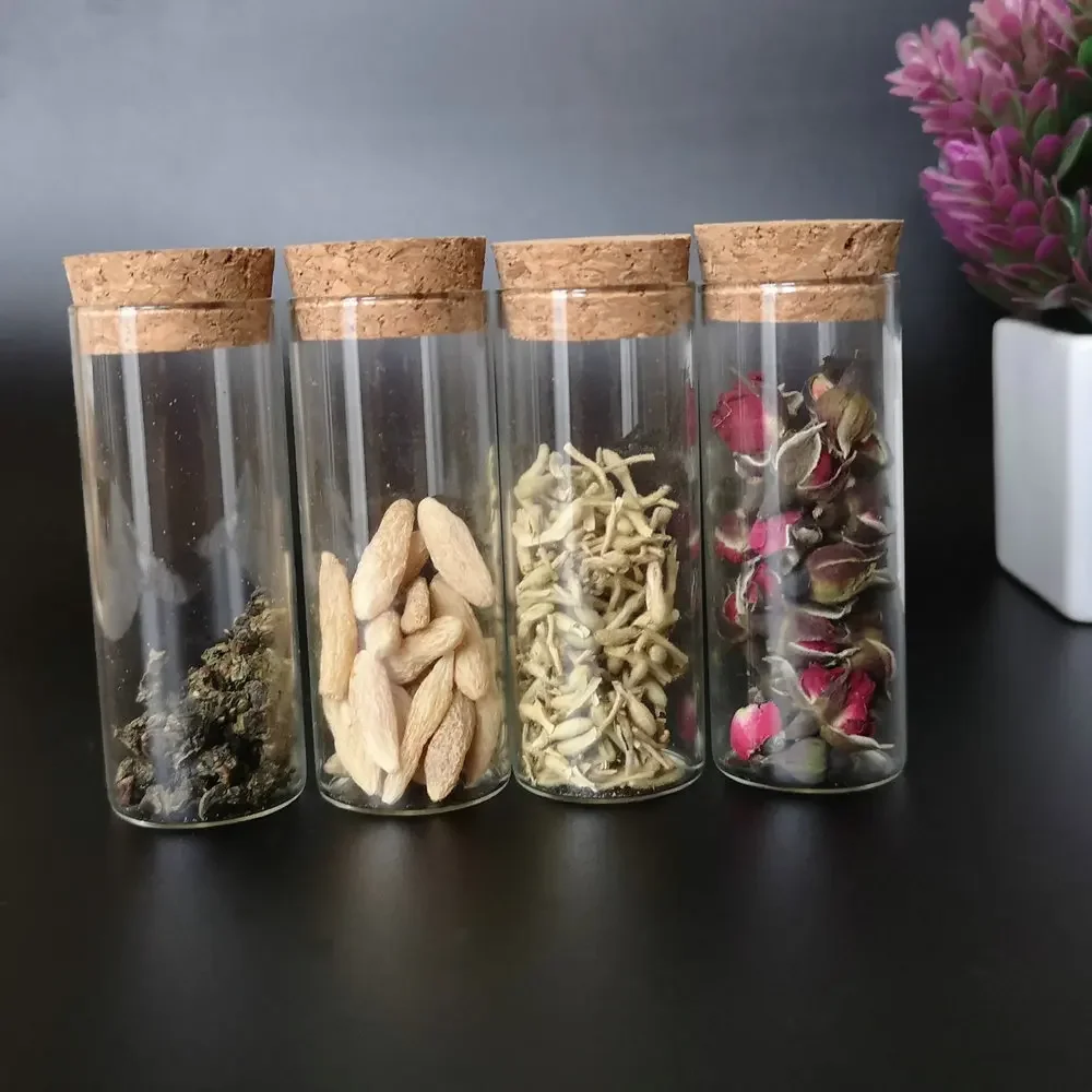 코르크 스토퍼 유리 투명 테스트 튜브, 휴일 웨딩 장 DIY 위싱 병, 로트당 36 개, 30x75mm, 35ml