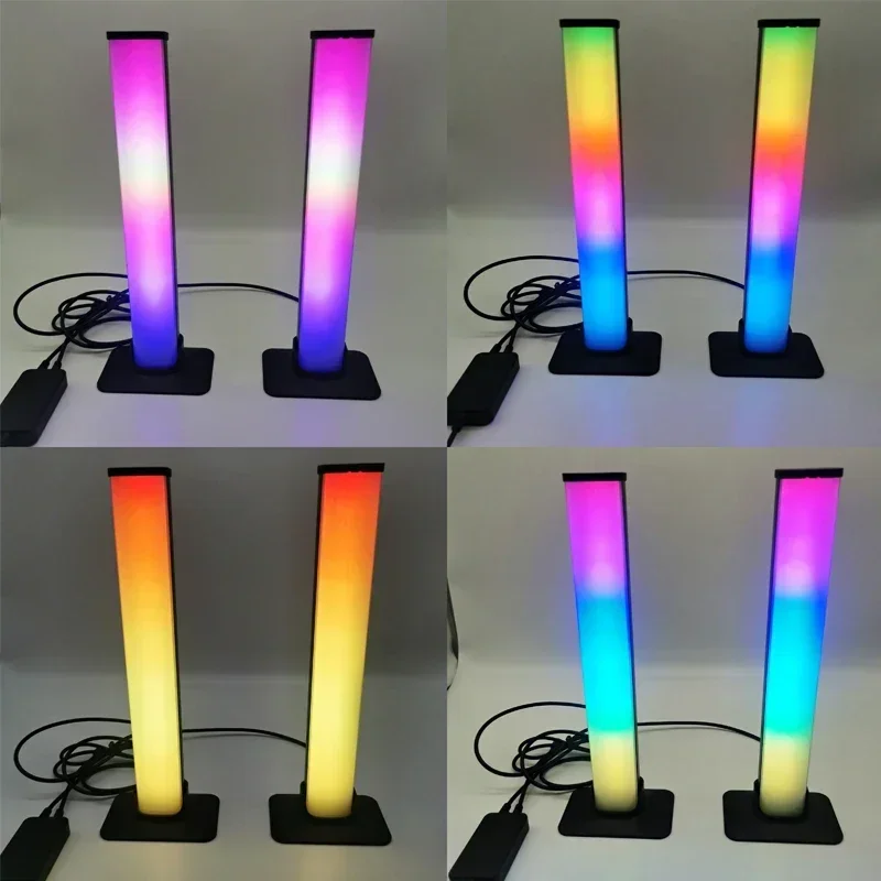 USB 투야 와이파이 스마트 LED 바, RGBIC 분위기 조명, 음악 싱크 TV 벽 컴퓨터 게임 장식, 알렉사 구글 홈 야간 조명
