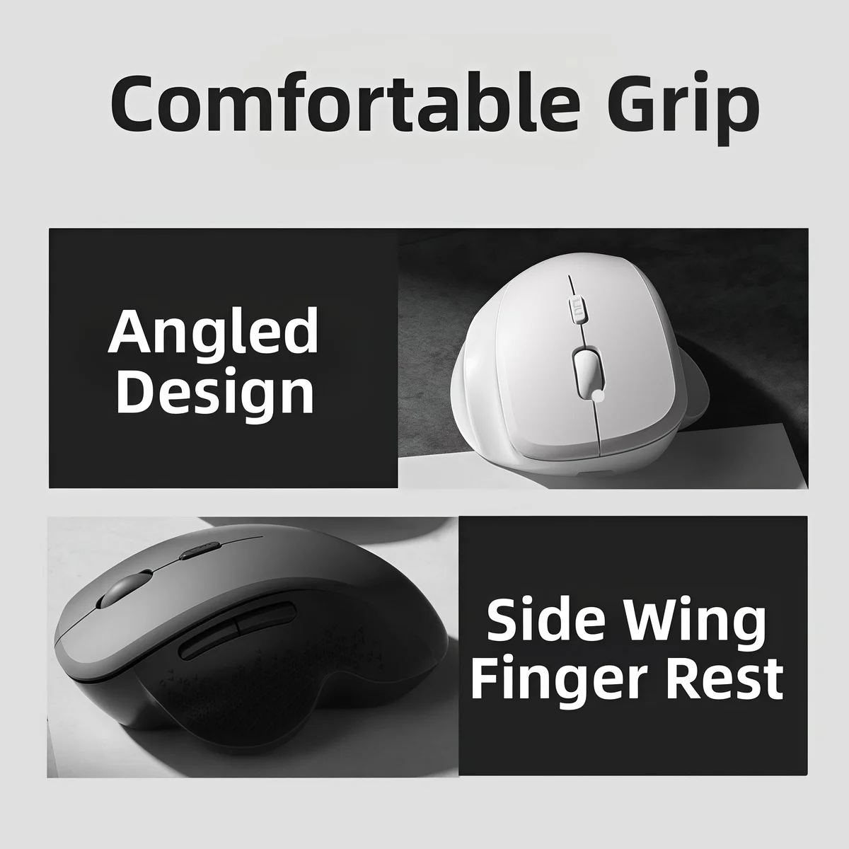 Unsharkable Wireless Mouse Bluetooth-compatible 2.4G Dual Mode Ergonomics Computer Mice Mini Portable for iPad Laptop Desktop 1