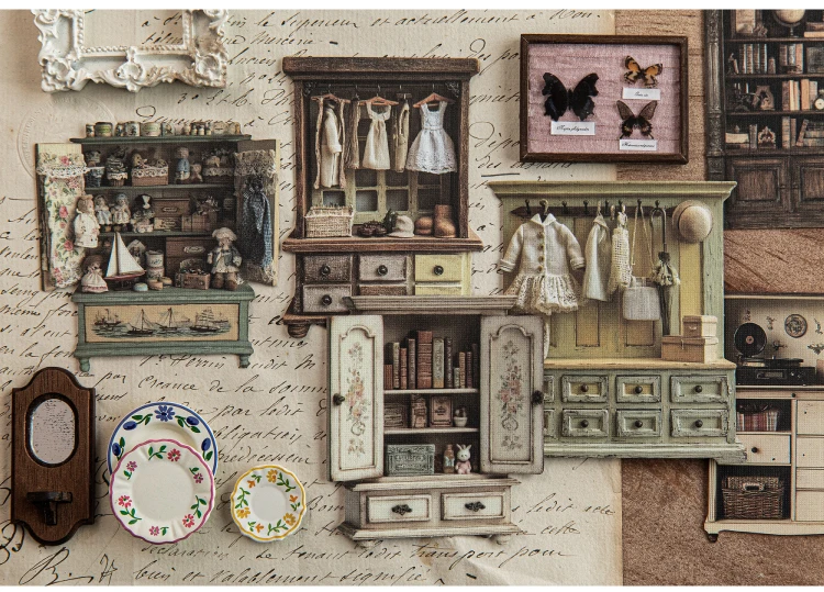 15 teile/paket Rokoko Zimmer Aufkleber Scrapbooking Materialien DIY Junk Journal Collage Collage sprache Dekor Aufkleber – Detail 16