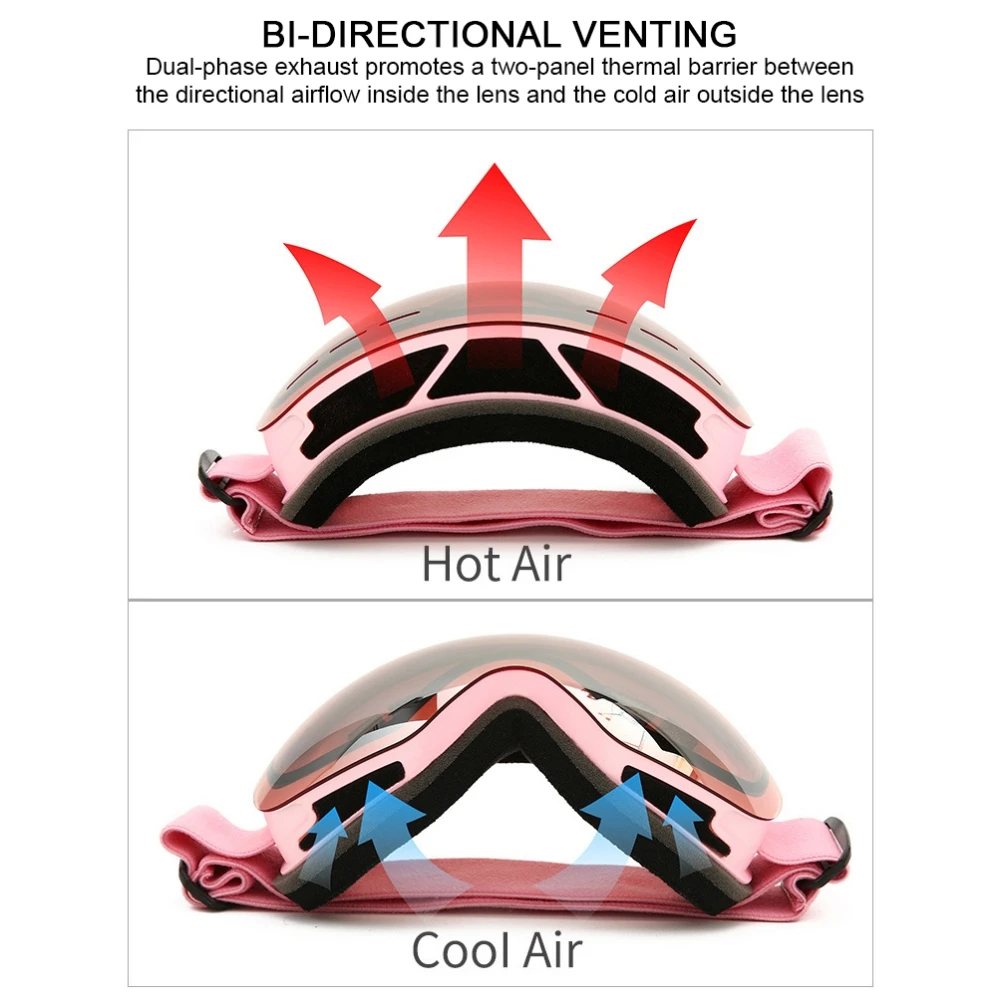Winter Ski Goggles Professional Double Layers Lens Anti-fog Snow Sunglasses Adults Windproof Ski Glasses Snowboard Eyewear 5