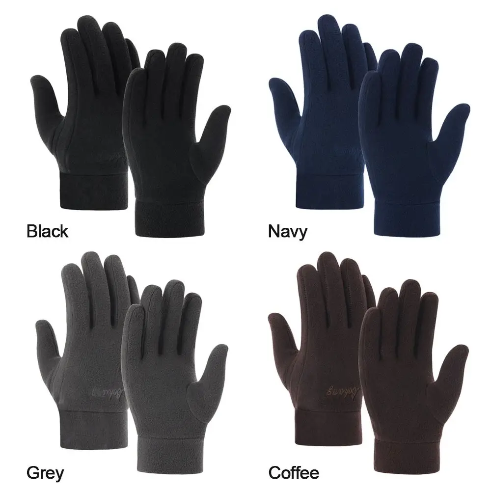 New Fashion Riding Driving Gloves Autumn Winter Outdoor Sport Thick  Full Finger Mittens Men Gloves Women Gloves