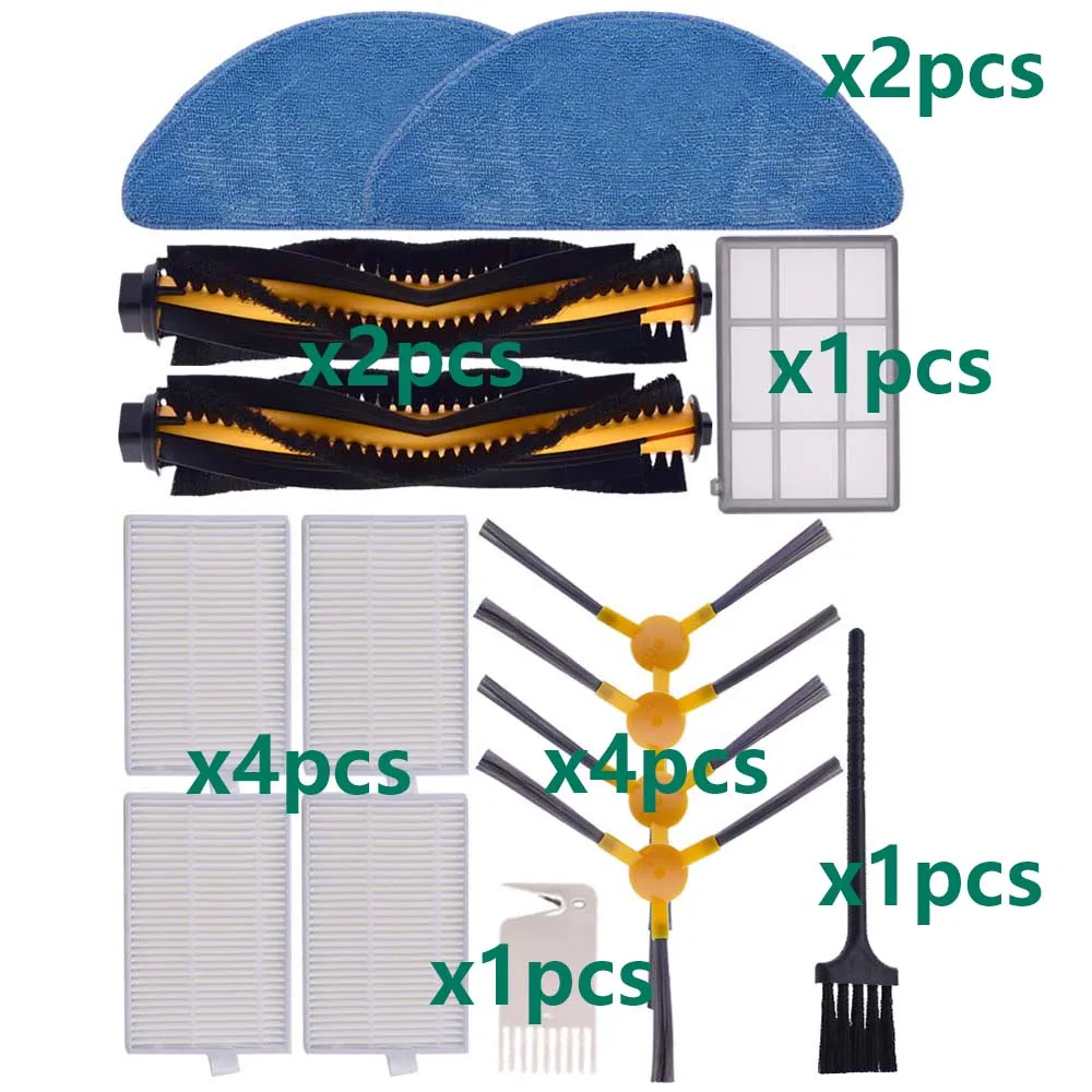 Main Side Brush Hepa Filter Mop Rag Compatible with LIECTROUX C30B XR500 E30 Proscenic 800T 830T 820S 820T Robot Vacuum Parts