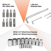 ValueMax 27 шт. набор инструментов для ремонта автомобиля, наборы инструментов для механика, отвертки, гаечные ключи с храповым механизмом, торцевые ключи — изображение 5