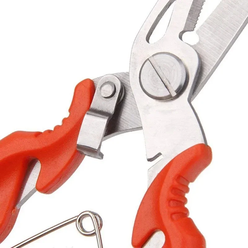 1PC Multifunction Fishing Tools Accessories for Goods Winter Tackle Pliers Vise Knitting Flies Scissors Braid Set Fish Tongs 5