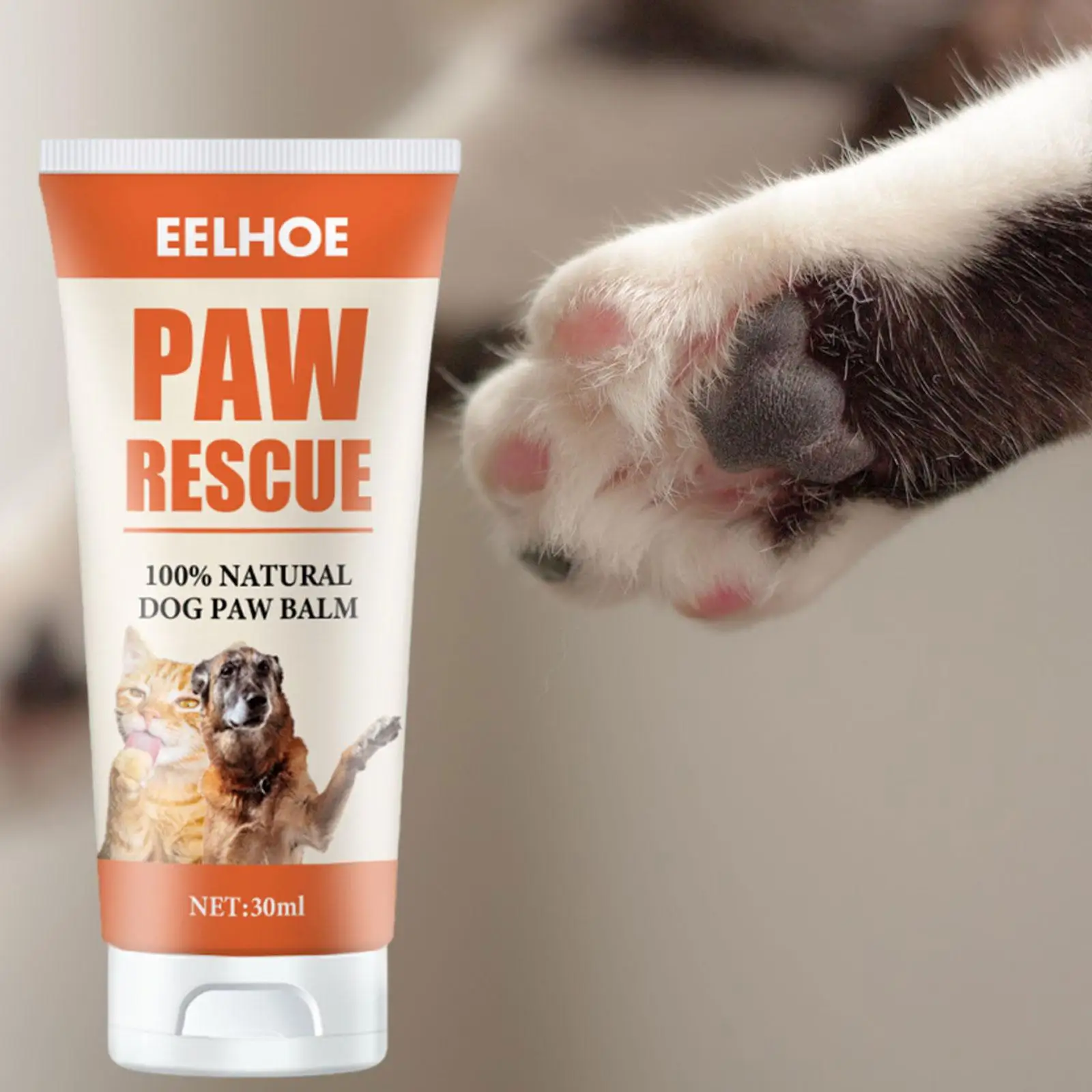 Pets Paw Cream Moisturizer 30G Repairs Dry and Cracked Paws Effective Soothing Dogs Claw Care Cream for All Seasons Cat Paws