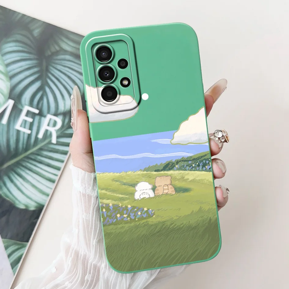 Cute Panda Rabbit Soft Silicone Back Cover with Camera Protection