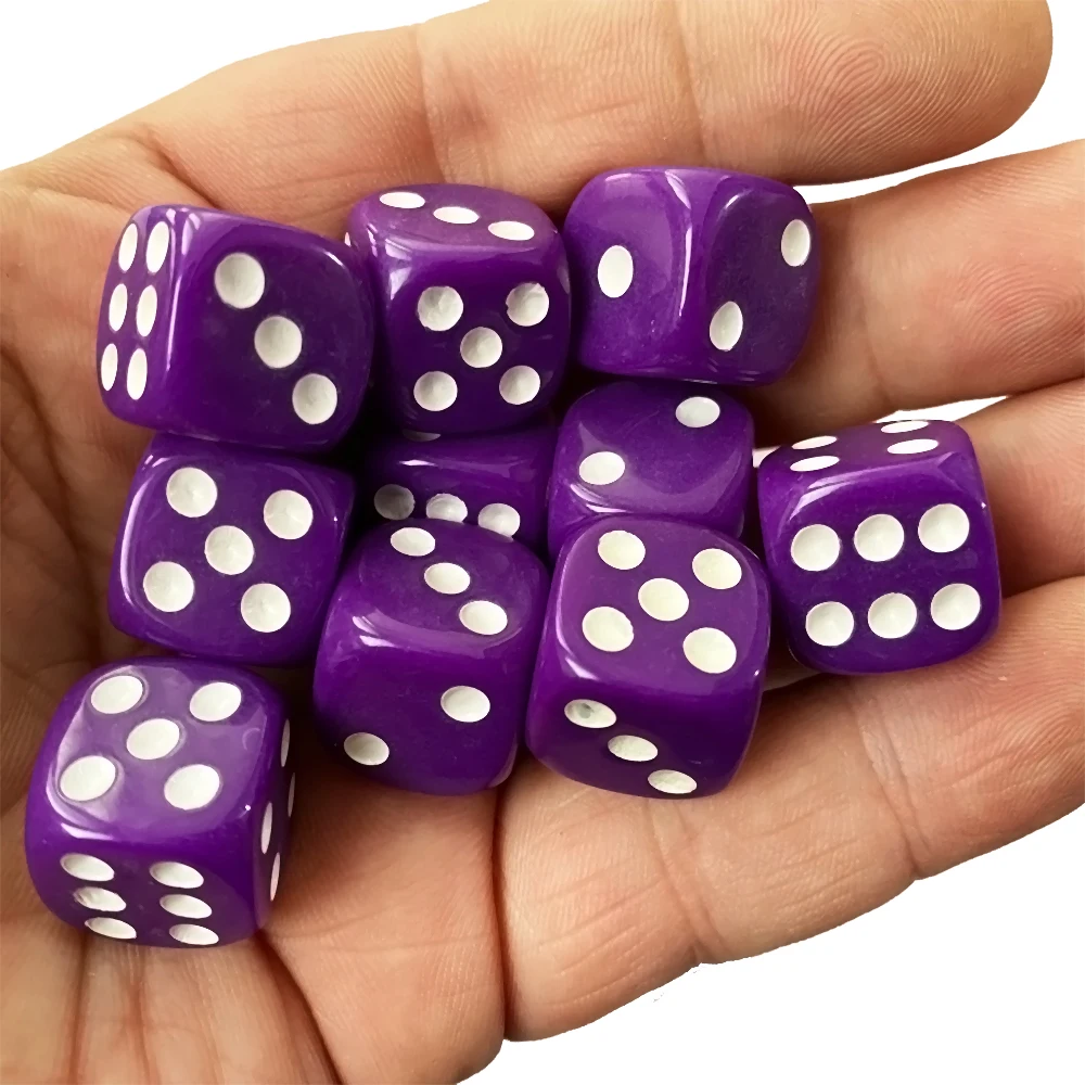 PATIKIL 100 Dadi In Acrilico Vuoti 16 Mm - Azzurri - Superficie Levigata - Per Giochi Da Tavolo, Didattica E Personalizzazione
