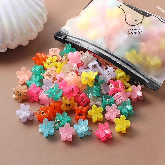 40Pcs Girls Colorful Hair Clips Flower Star Mickey Cute Small Hair Claws Kids Sweet Hairpins Cartoons Fashion Hair Accessories style-24