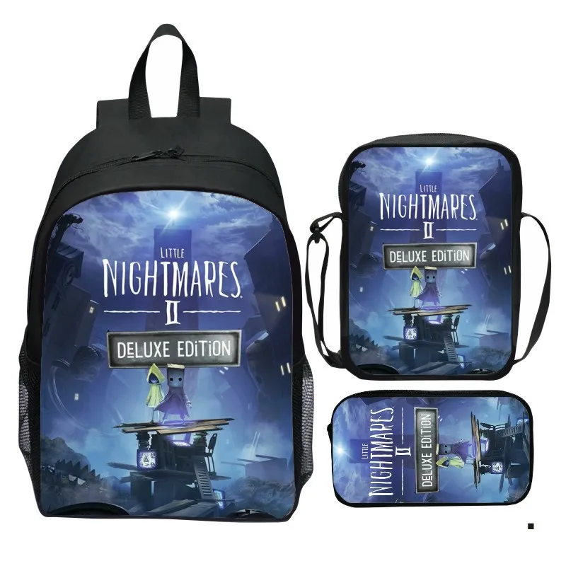 Little Nightmares set backpack, Little Nightmares 2 backpack, small shoulder bag, pencil case 2