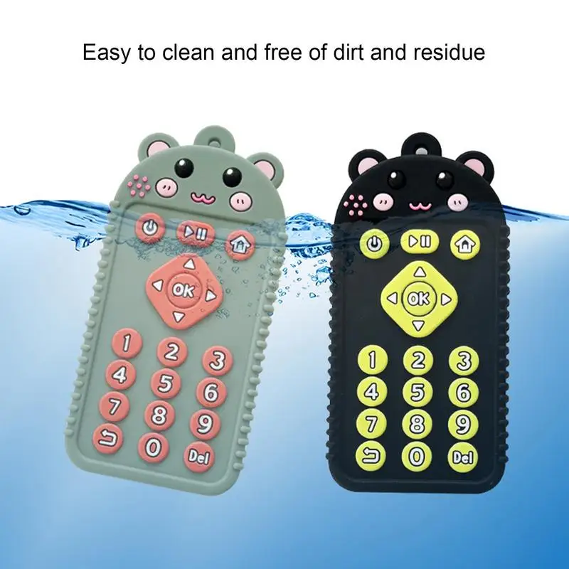 

Силиконовые Прорезыватели для зубов для малышей, креативные Силиконовые Прорезыватели, сенсорные игрушки, силиконовые Мультяшные животные, Жевательная форма медведя в течение 3 месяцев