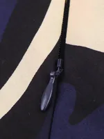 Women Summer MIDI Skirts 2025 Vintage Print Asymmetric Back Zipper Female Elegant Street Skirt Clothing - Image 5