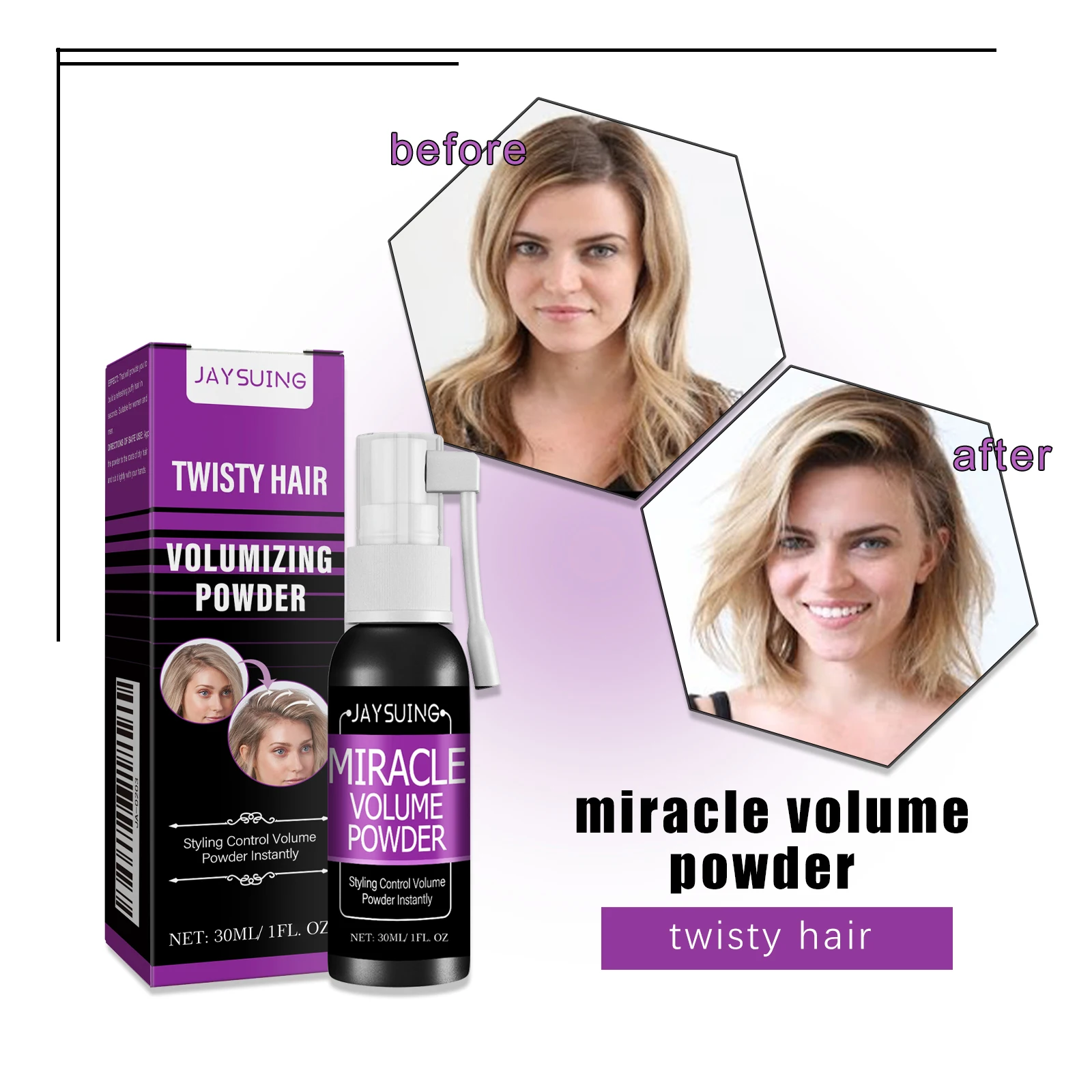 Hair Styling Spray Gel Increase Volume Oil Control Absorb Grease