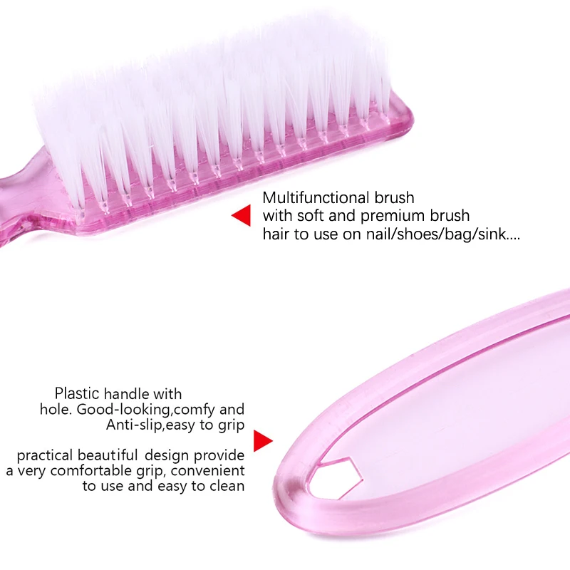 Handle Grip Nail Brush Cleaner Fingernail Scrub Hand Cleaning Brushes Soft  Stiff Bristles Scrubber Manicure Tool Foot Toes Care - Nail Brushes -  AliExpress