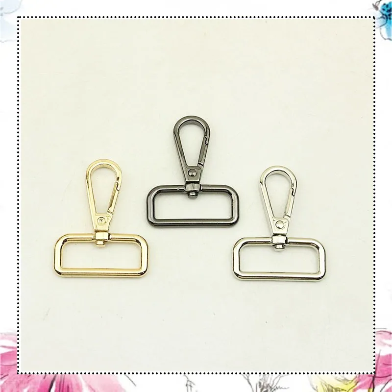 

5 шт. 32 мм вешалка для ремня сумки металлические пряжки застежка для воротника карабин поворотные триггерные зажимы защелка для рукоделия кожа