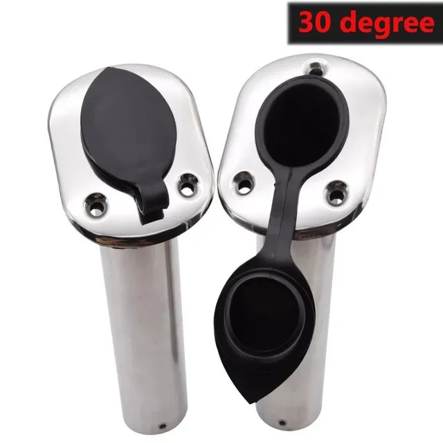 30 Degree Stainless Steel Flush Mount Fishing Rod Holder SUPER CAR ID