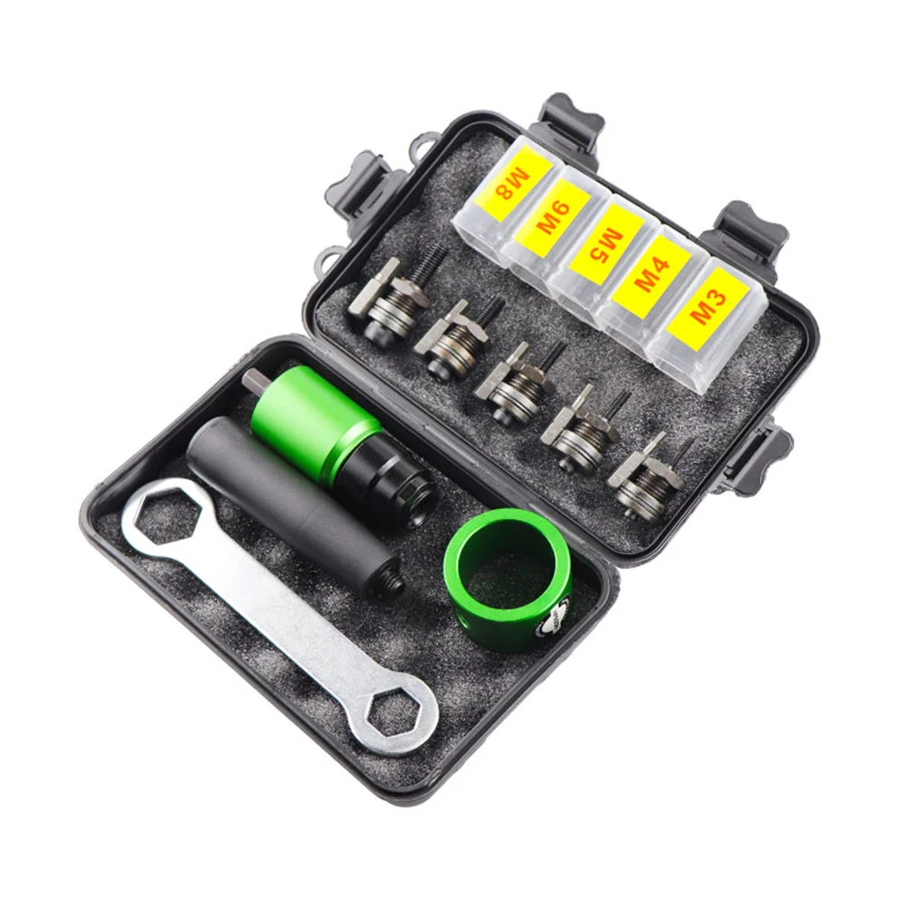 HIFESON M3 M4 M5 M6 M8 Electric Rivet Tool Aapter Manual Rivter Handheld Rivet Gun Connector Kit For Flat Nuts