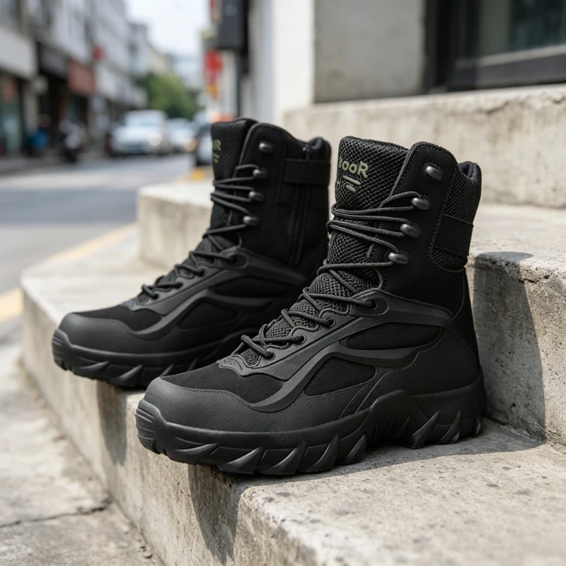 Men’s Rugged Lace-Up Outdoor Boots - Image 4