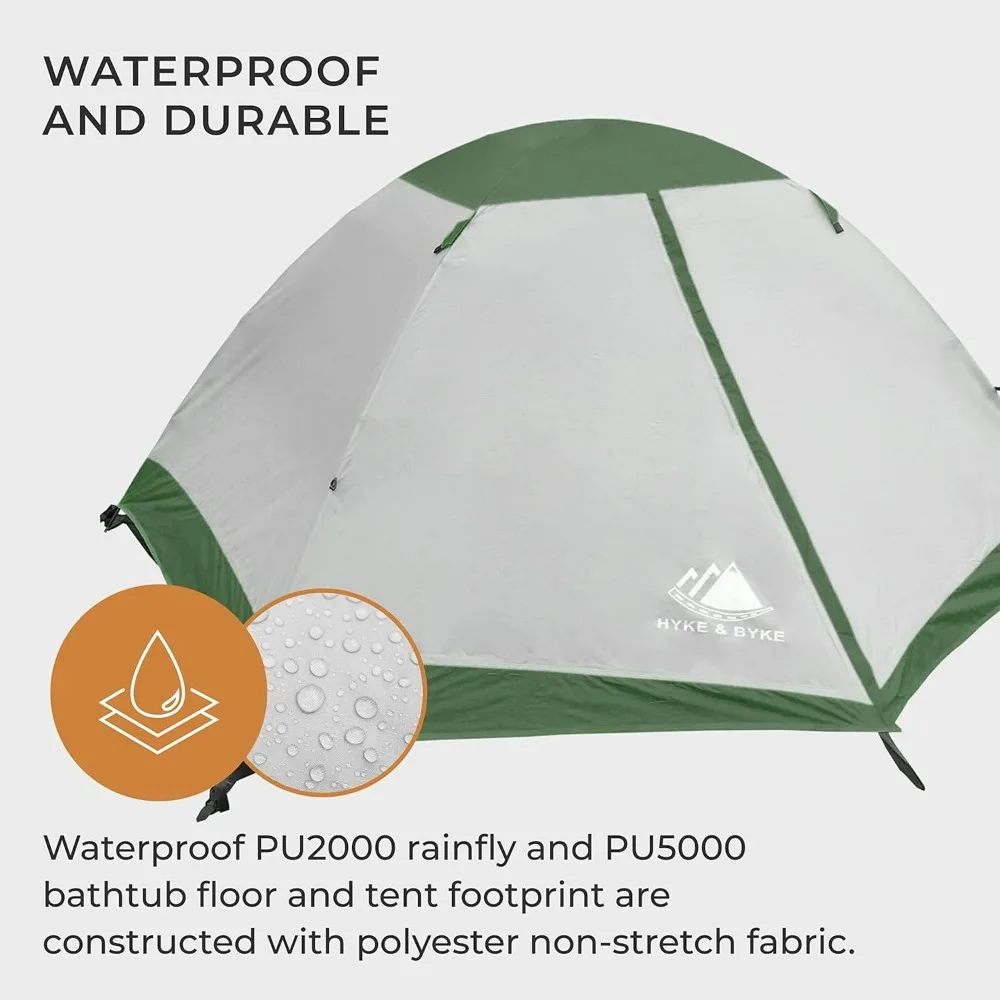 Yosemite Hiking & Backpacking Tent-3 Season Ultralight, Waterproof Tent for Camping w/Rain Fly and Footprint-2 Person
