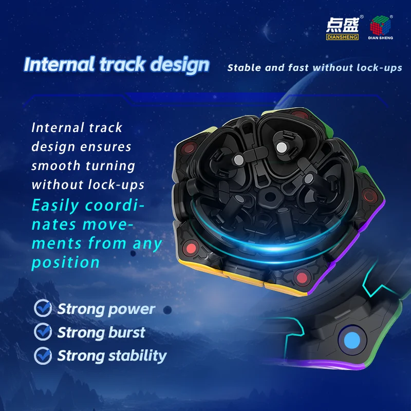 디안셩 프리미엄 갤럭시 35M 마그네틱 3x3x3 메가미닉스 큐브 스피드 큐브 마그네틱 교육용 장난감 어린이 선물 퍼즐 장난감