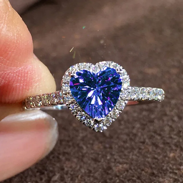 Heart Design Cubic Zirconia Ring – Women’s Engagement Jewelry - Image 4