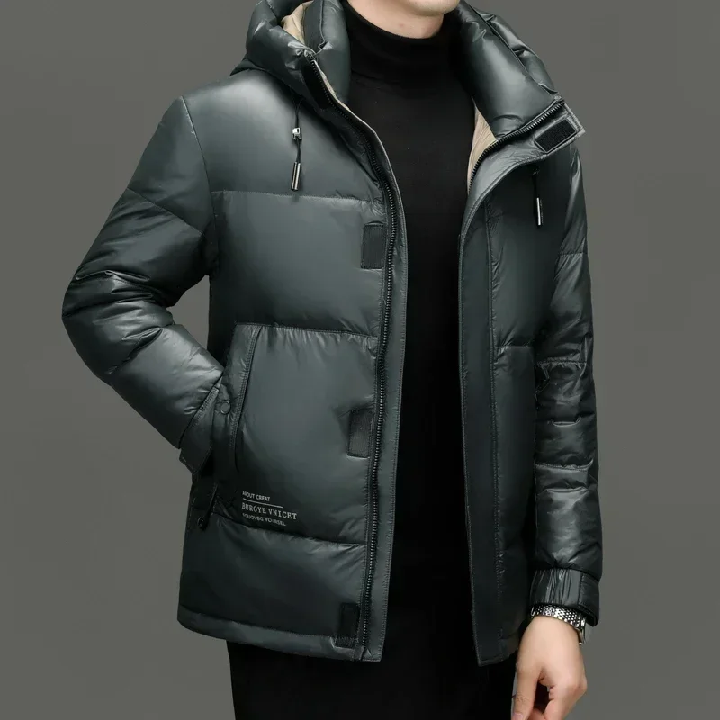 thumbnail image 1 of Chaqueta corta de plumón, ropa de diseñador, chaquetas con capucha para hombre, chaquetas acolchadas ligeras de plumón de pato, abrigo de invierno para hombre, saco informal para hombre, 1 of 5