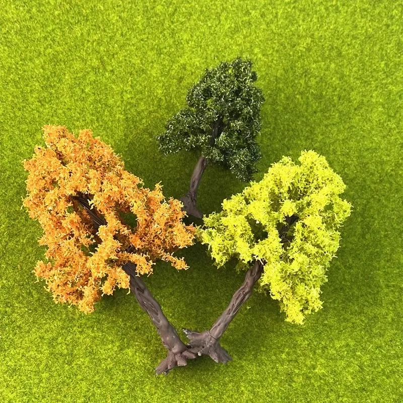 Creative handmade DIY building model Sandtable model tree height 10-28cm model green tree train railway railroad layout 1:87 3