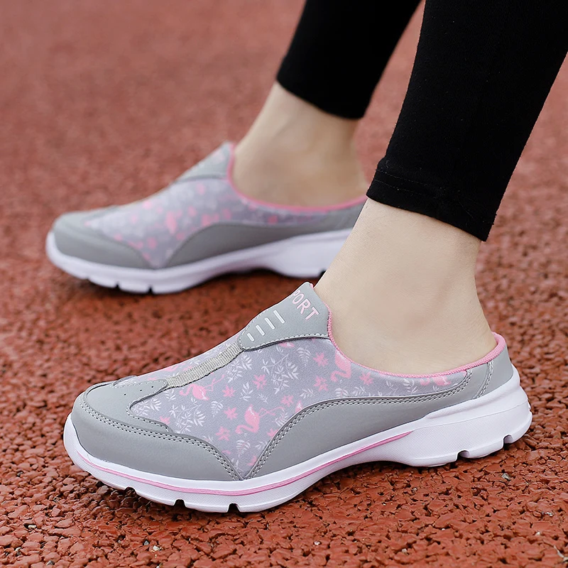 Breathable Light Women Mules New Casual Half Slippers Outdoor Flats Zapatos De Mujer Plus Size Quality Shoes for Woman Slippers 6