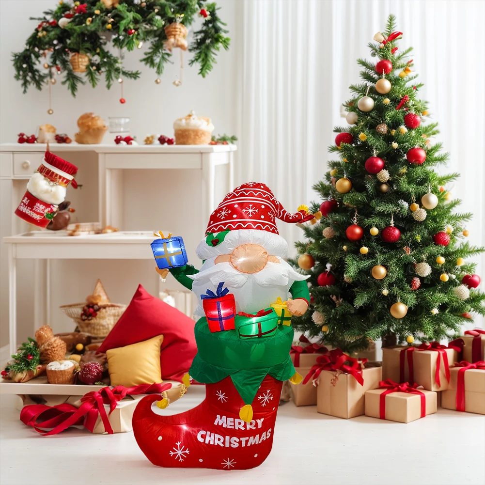 Inflatable Santa Christmas Decoration with LED Lights