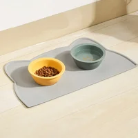 Food Grade Silicone Cat Mat Anti-dirty Easy to Clean Cats and Dog Bowl Mats Waterproof and Leak-proof Anti-slip Pad Pet Product 2
