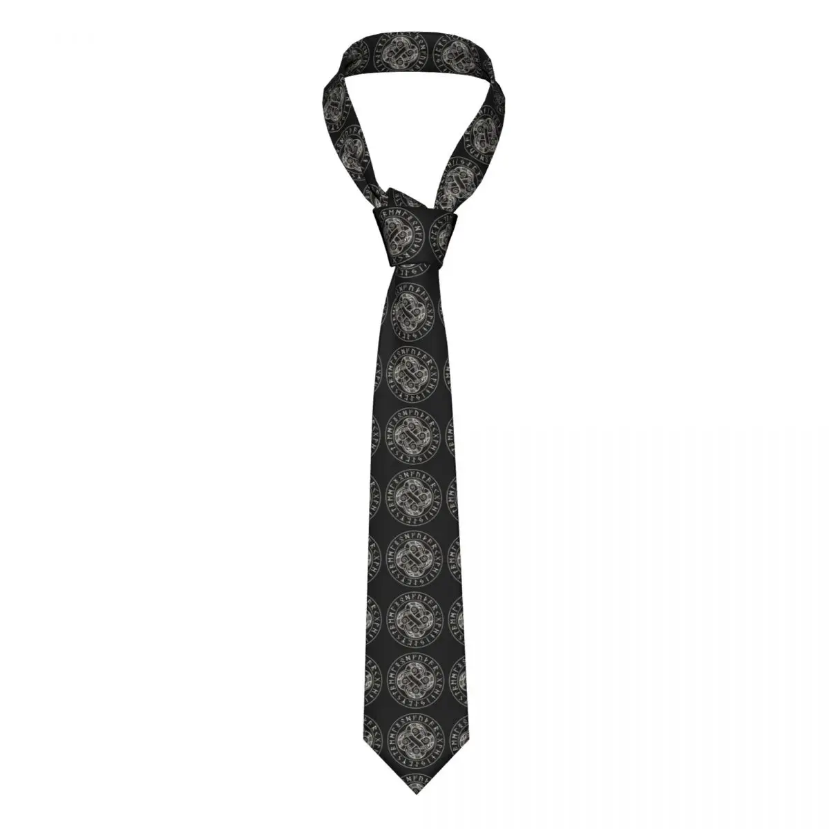 

Mens Tie Classic Skinny Scandinavian Viking Dragon Neckties Narrow Collar Slim Casual Tie Accessories Gift