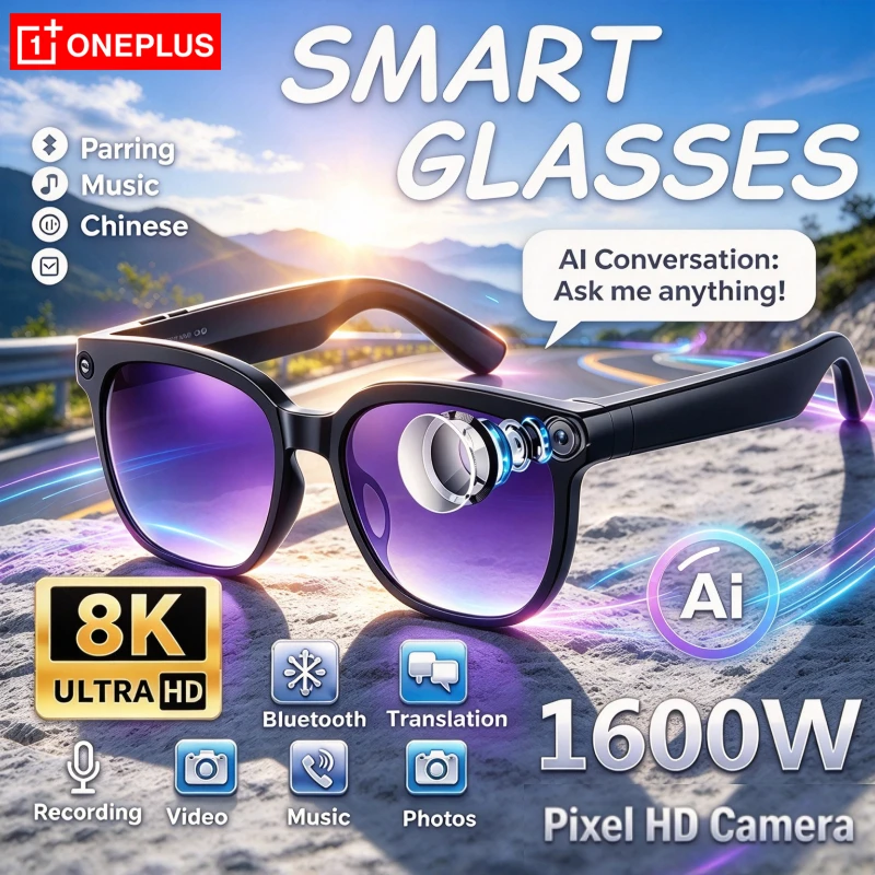 AI-Enhanced Wireless Smart Sunglasses with Camera and Voice Assistant