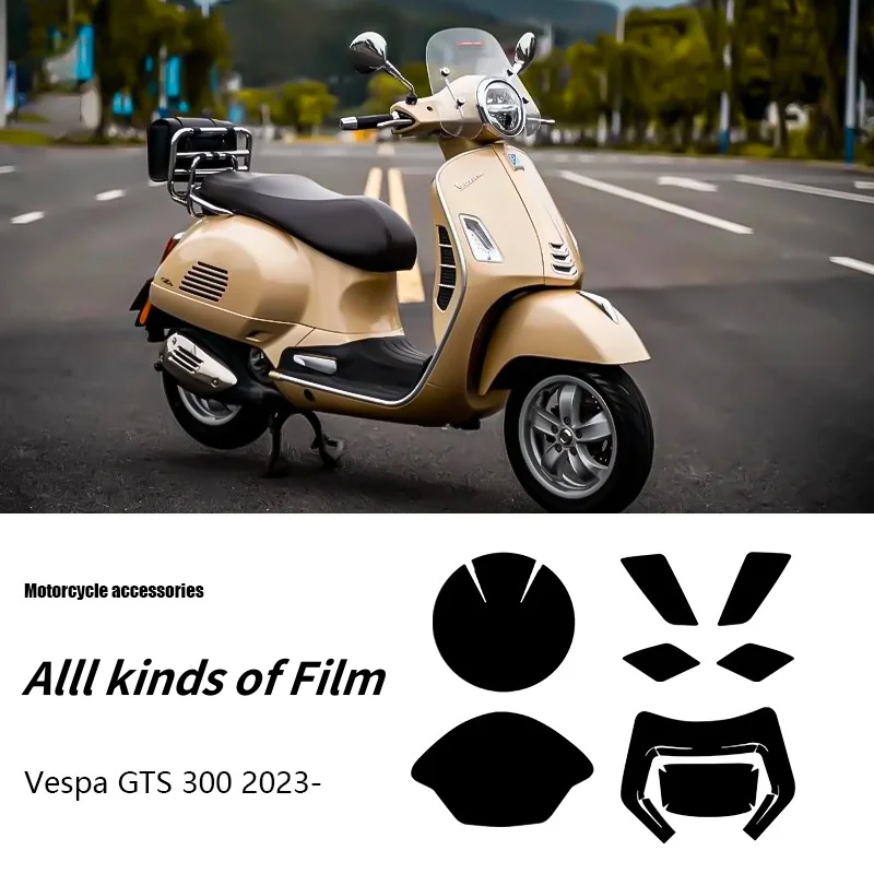 Motorcycle TUP Headlight Film Instrument Screen Protector Rear Lamp Protective Sheets For Vespa GTS 300 gts300 GTS300