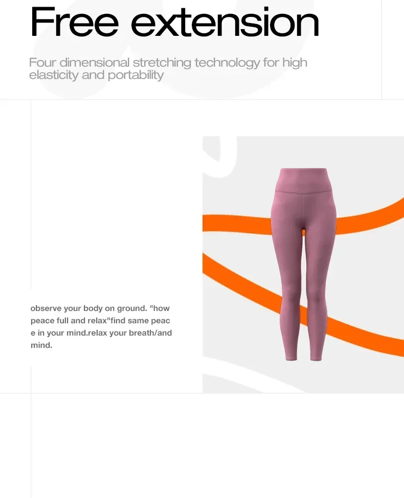 Damen-Leggings mit neun Punkten Länge, hohe Taille, einfarbig, Yoga-Sporthose, hochelastische Leggings, Lauf-Fitnesshose, 3XL – Detail 4