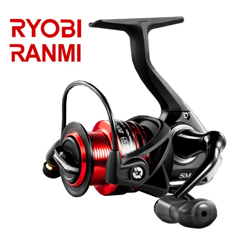 

Спиннинговая катушка RYOBI RANMI SMAP, максимальная нагрузка 10 кг, высокоскоростная углеродная ручка, для соленой и пресной воды, для ловли окуня и форели