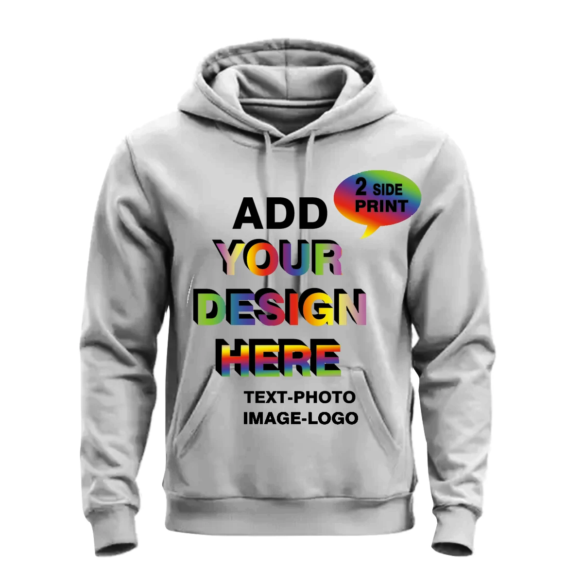 Men's and women's hooded long sleeved sweatshirt design with your hooded sweatshirt pattern children's pullover