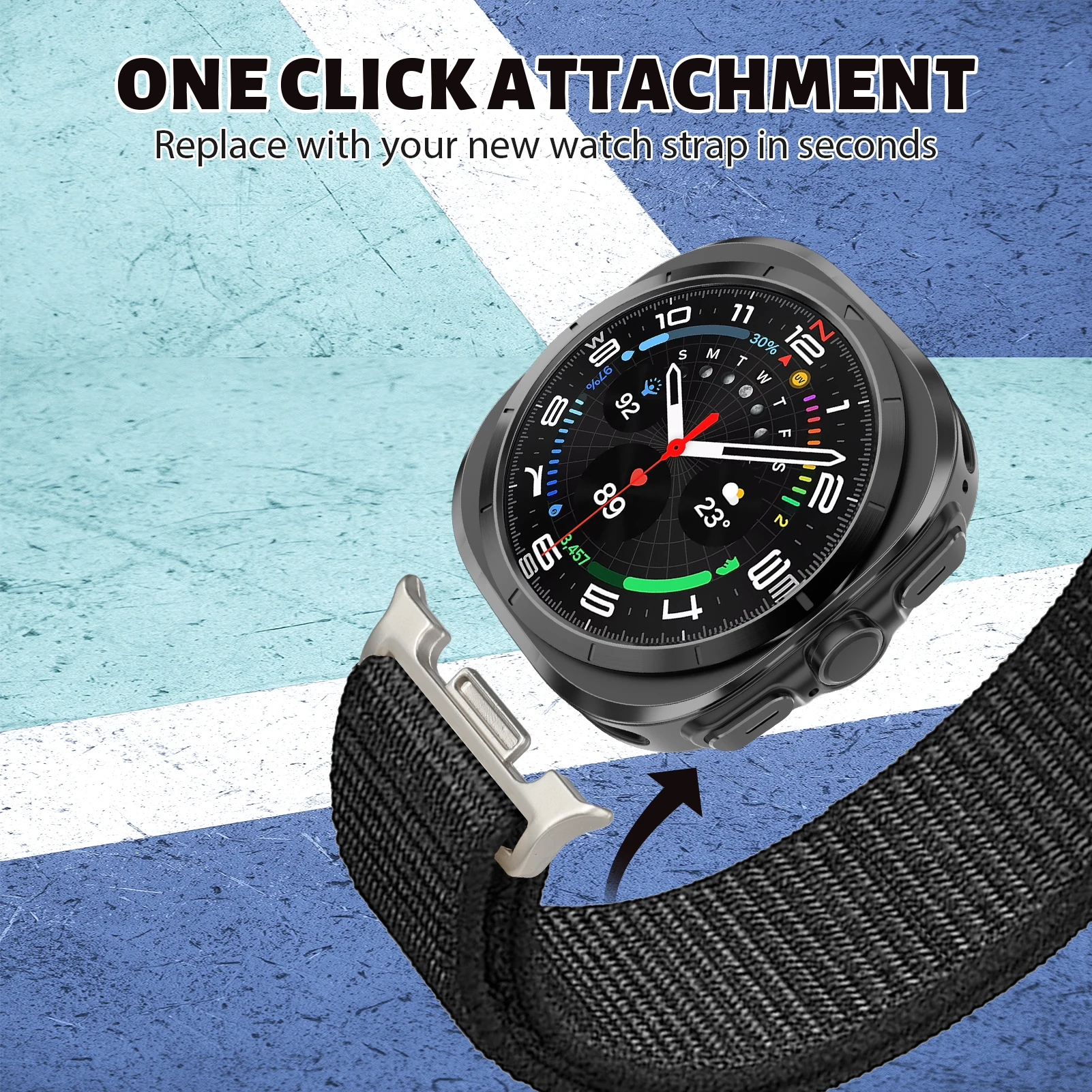Nylon Loop Sport Elastic Bracelet