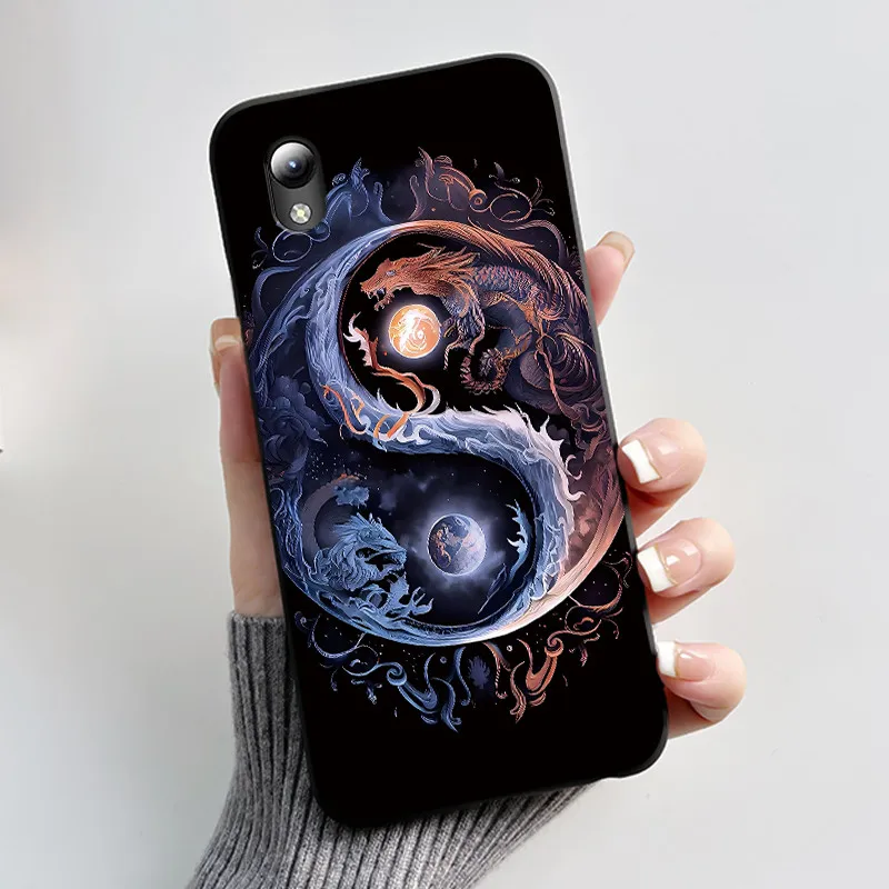 Luxury Cute Love Rabbit Cartoon Black Silicone Shockproof Case