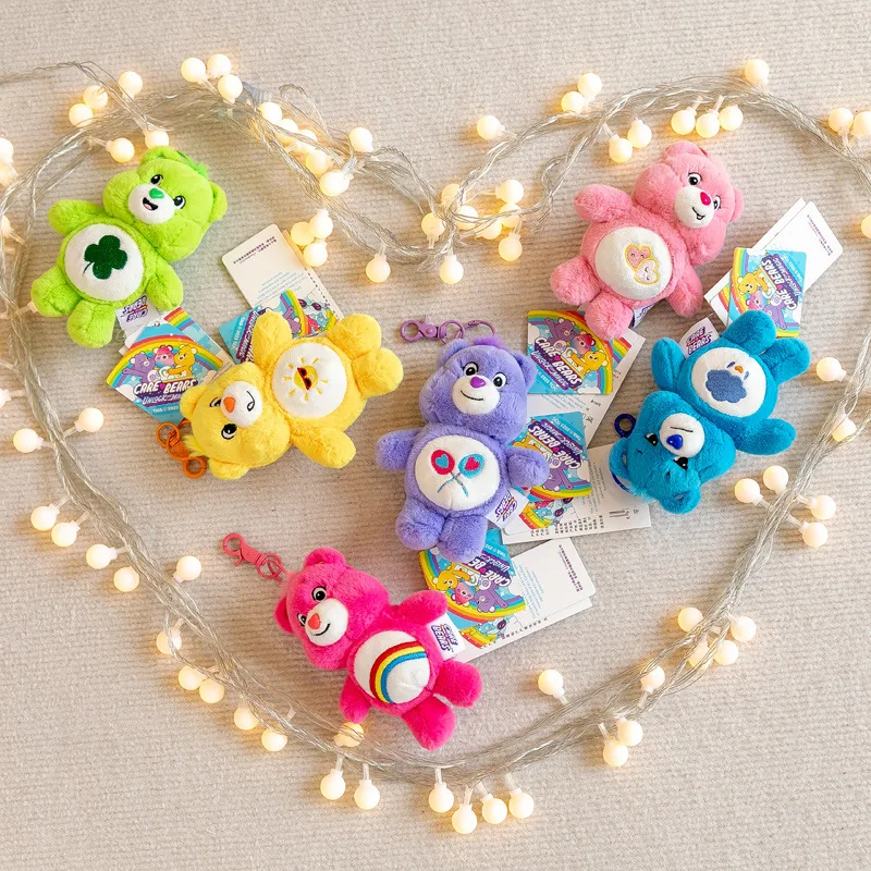 Plush Keychain 15cm Authentic Care Bear Vocal for Kids Christmas Birthday Gifts