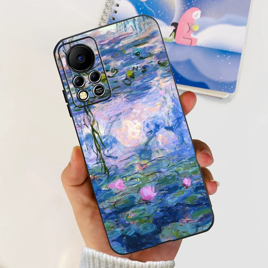 Stylish Painted Soft Silicone Slim Phone Case with Bumper