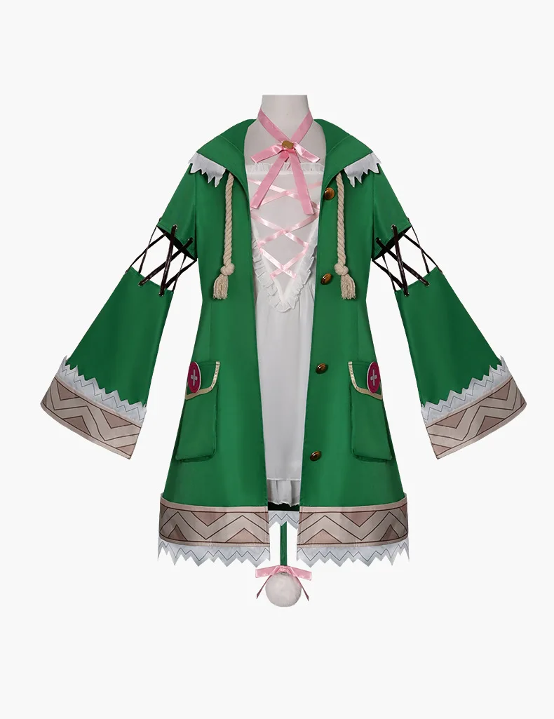 Generic Red and White Fantasy Costume with Wig for Cosplay Events