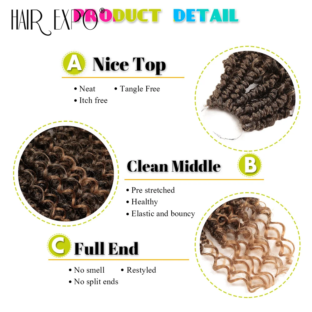 20Inch Island Twists Crochet Hair Synthetic Goddess Passion Twist