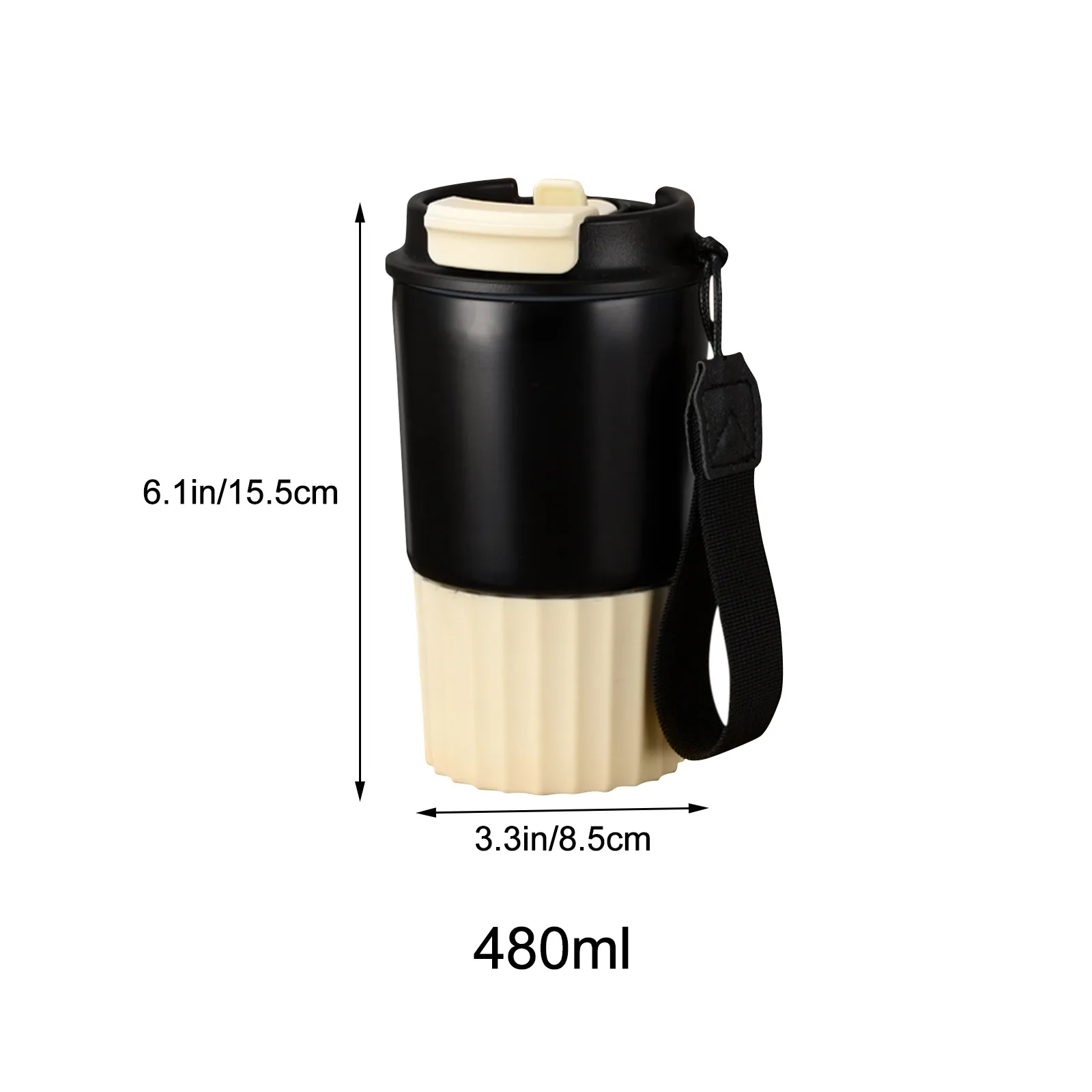 480ML Stainless Steel Water Bottles Insulated Water Bottles Thermos Bottle Drinking Bottle Coffee Cup Travel Mug
