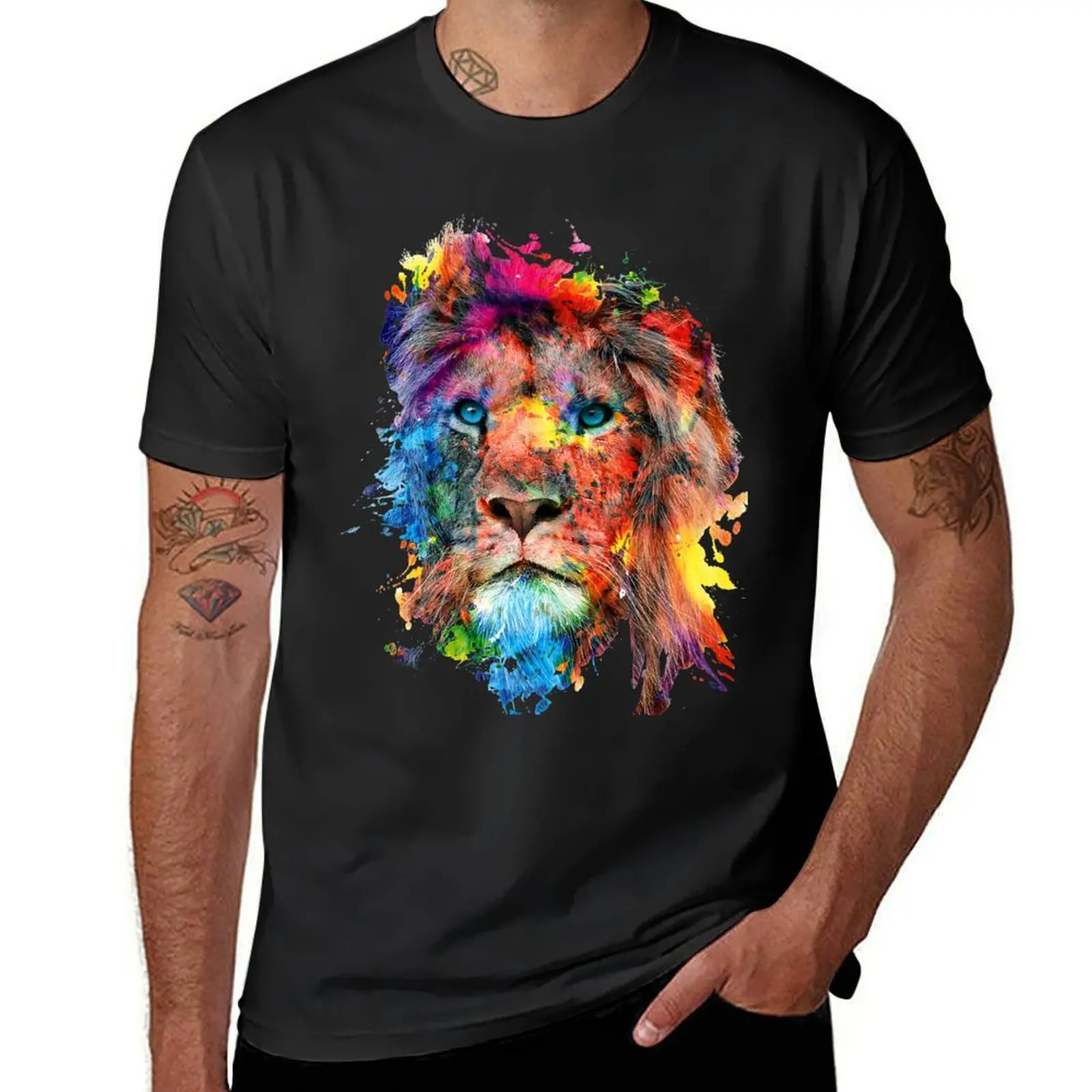 

Lion T-Shirt sweat blanks tops mens graphic t-shirts pack