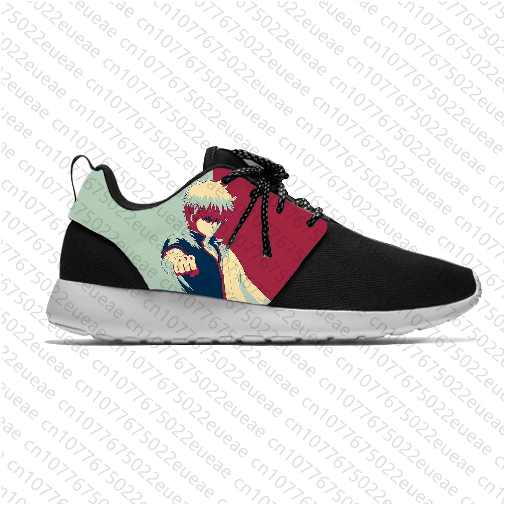 Anime Manga Cartoon Comic Gintama Sakata Gintoki Scarpe Da Corsa Sportive Casual Traspirante Leggero Stampa 3D Uomo Donna Sneakers