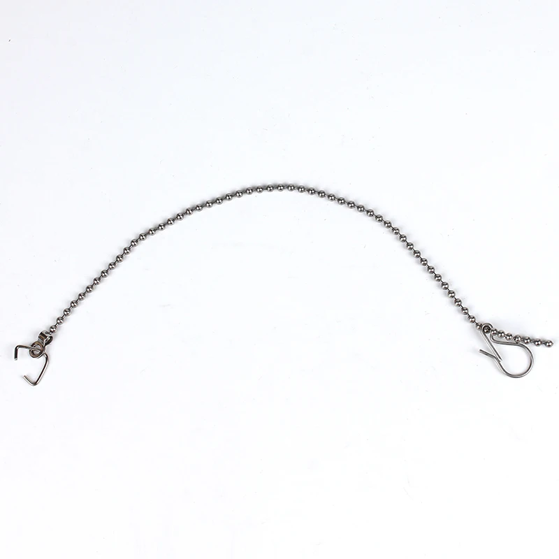 Bathroom Hardware Accessories 1PC Toilet Flapper Chain Stainless Steel Connector with C-shape Ring S-hook 27.5cm Toilet Handle Lever Lifting Repairing Parts