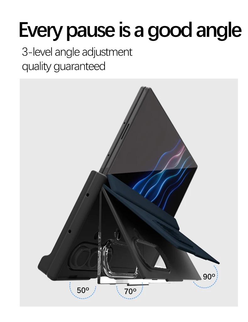 Luxury Shockproof Flip Case with Folding Stand and Card Slots